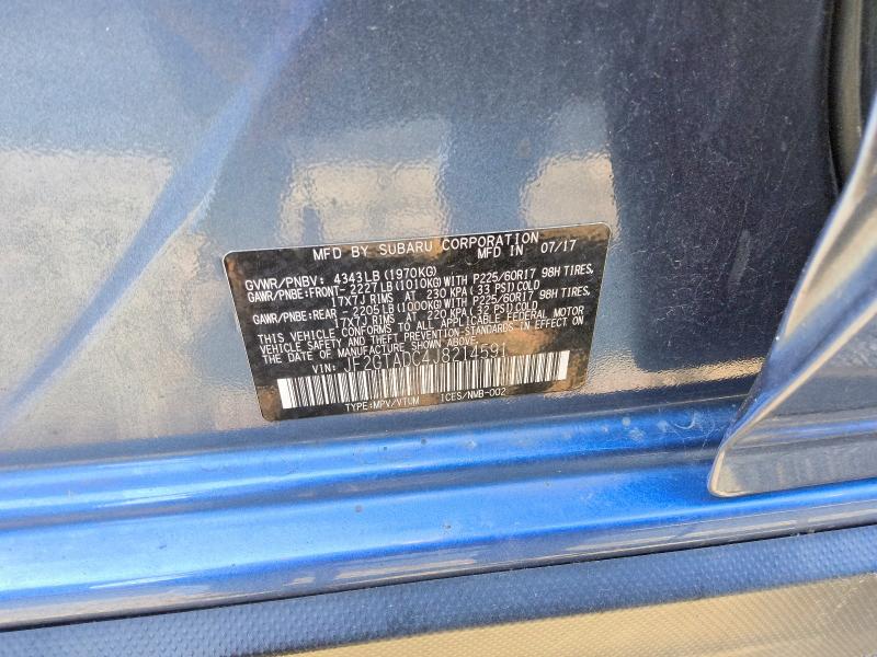67846026 :رقم المزاد ، JF2GTADC4J8214591 vin ، 2018 Subaru Crosstrek مزاد بيع