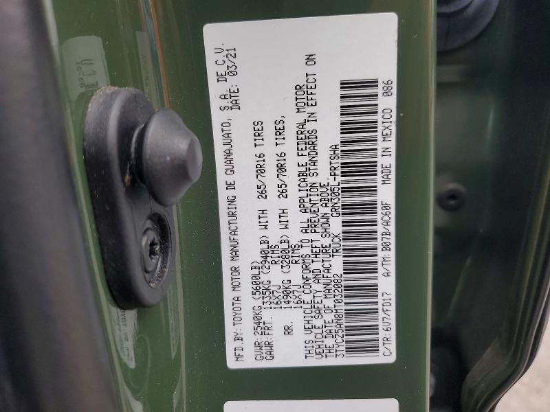 Aukcja sprzedaży 2021 Toyota Tacoma, vin: 3TYCZ5AN8MT032082, numer aukcji: 70159036