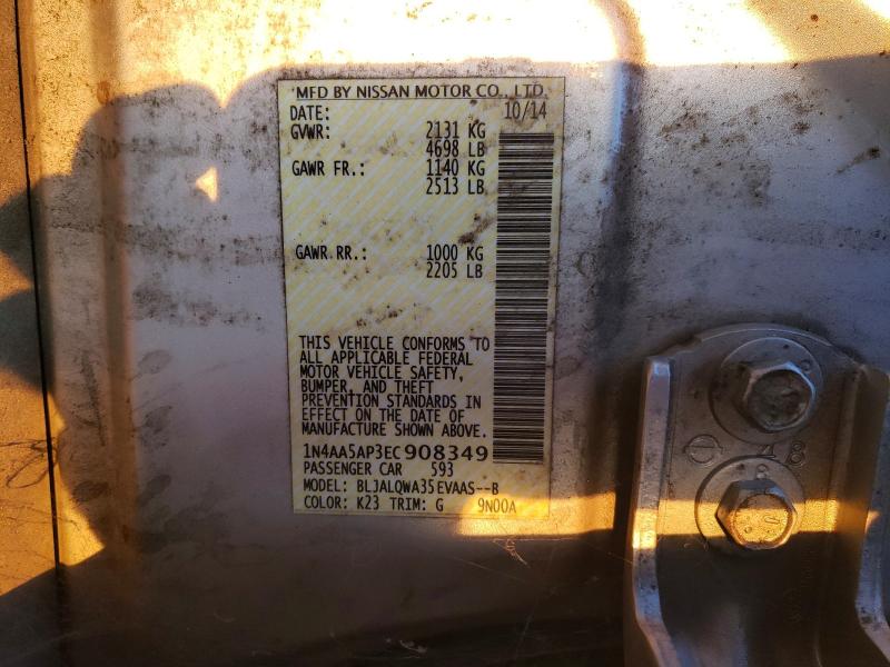 Aukcja sprzedaży 2014 Nissan Maxima, vin: 1N4AA5AP3EC908349, numer aukcji: 68439966
