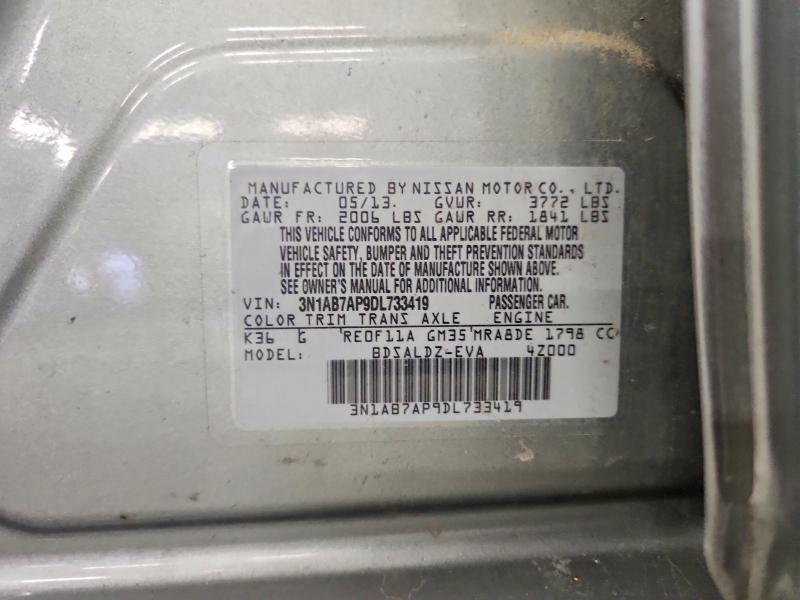68881916 :رقم المزاد ، 3N1AB7AP9DL733419 vin ، 2013 Nissan Sentra مزاد بيع