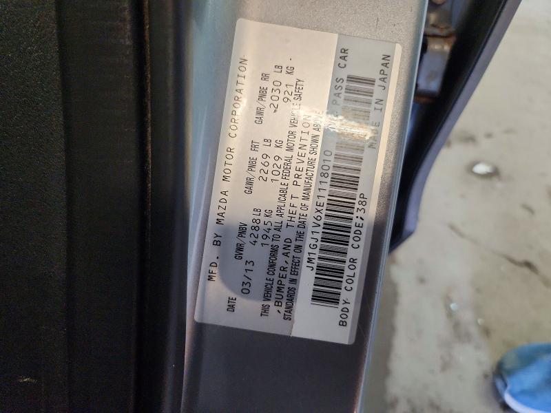 70656606 :رقم المزاد ، JM1GJ1V6XE1118010 vin ، 2014 Mazda 6 مزاد بيع