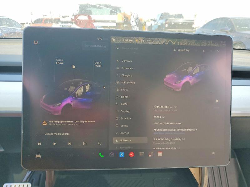Продажа на аукционе авто 2024 Tesla Model Y, vin: 7SAYGDEF3RF078518, номер лота: 67357386