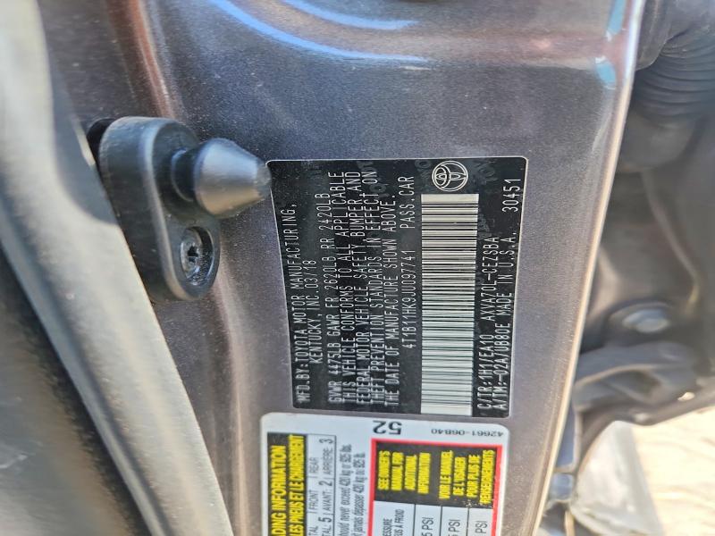 Aukcja sprzedaży 2018 Toyota Camry, vin: 4T1B11HK9JU097741, numer aukcji: 69624706