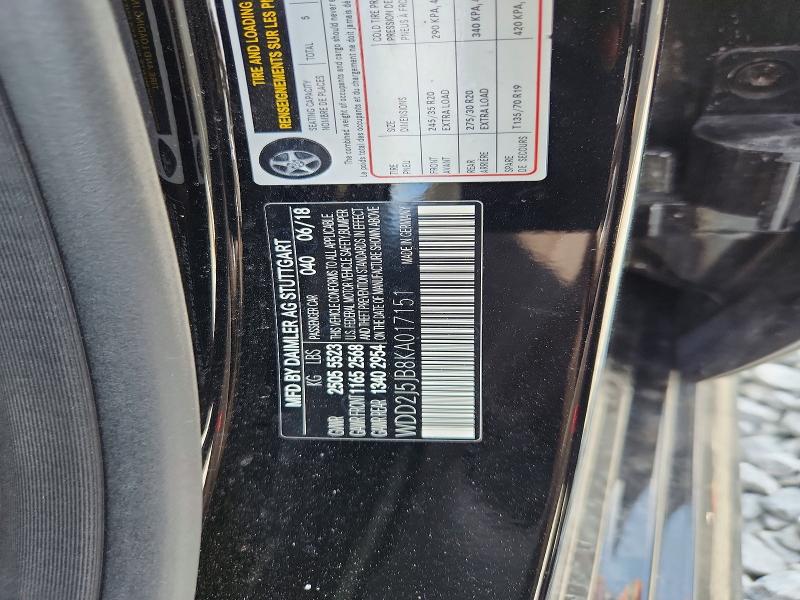 69740896 :رقم المزاد ، WDD2J5JB8KA017151 vin ، 2019 Mercedes-benz Cls مزاد بيع