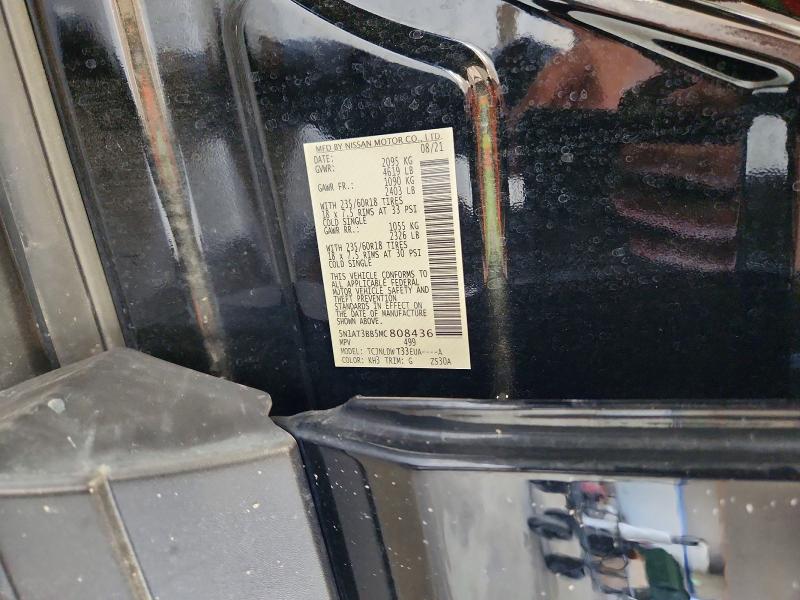 68072426 :رقم المزاد ، 5N1AT3BB5MC808436 vin ، 2021 Nissan Rogue مزاد بيع