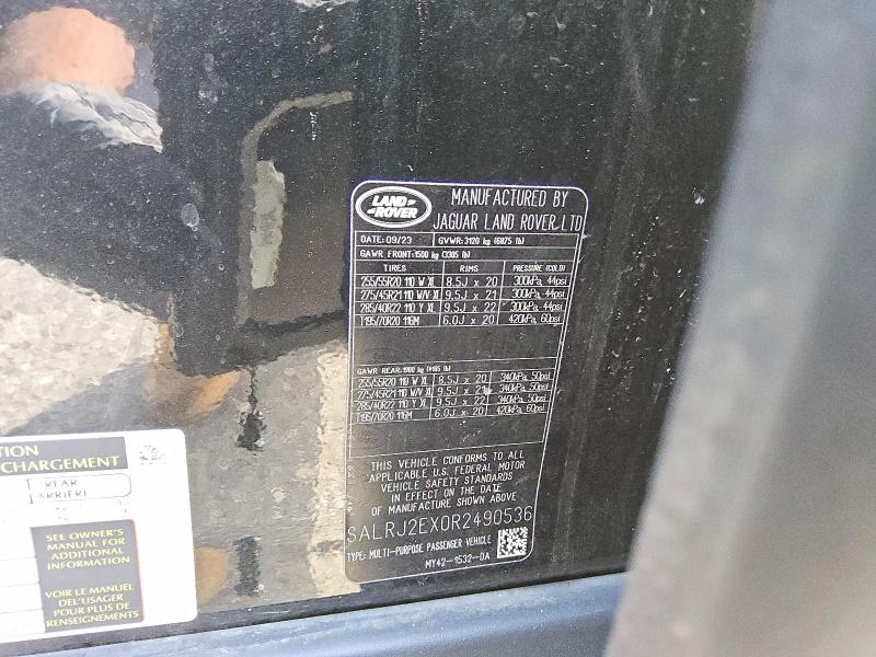 Продажа на аукционе авто 2024 Land Rover Discovery, vin: SALRJ2EX0R2490536, номер лота: 70284606