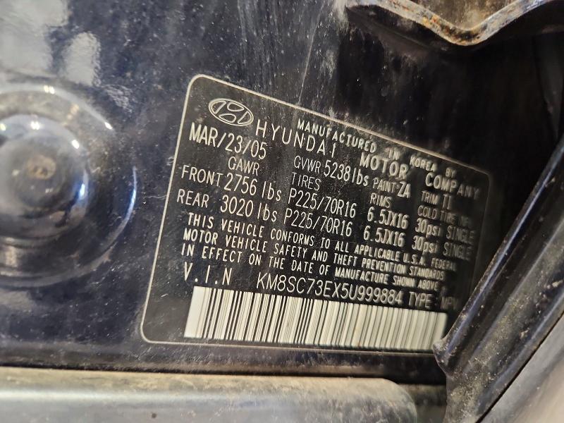 Продажа на аукционе авто 2005 Hyundai Santa Fe, vin: KM8SC73EX5U999884, номер лота: 67749436