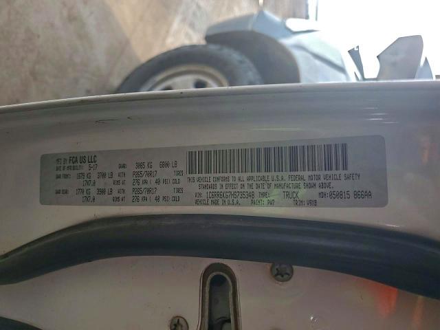 68877586 :رقم المزاد ، 1C6RR6KG7HS735348 vin ، 2017 Ram 1500 مزاد بيع