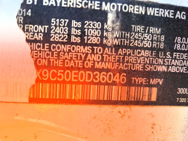 2014 Bmw X3 მანქანა იყიდება აუქციონზე, vin: 5UXWX9C50E0D36046, აუქციონის ნომერი: 68041756