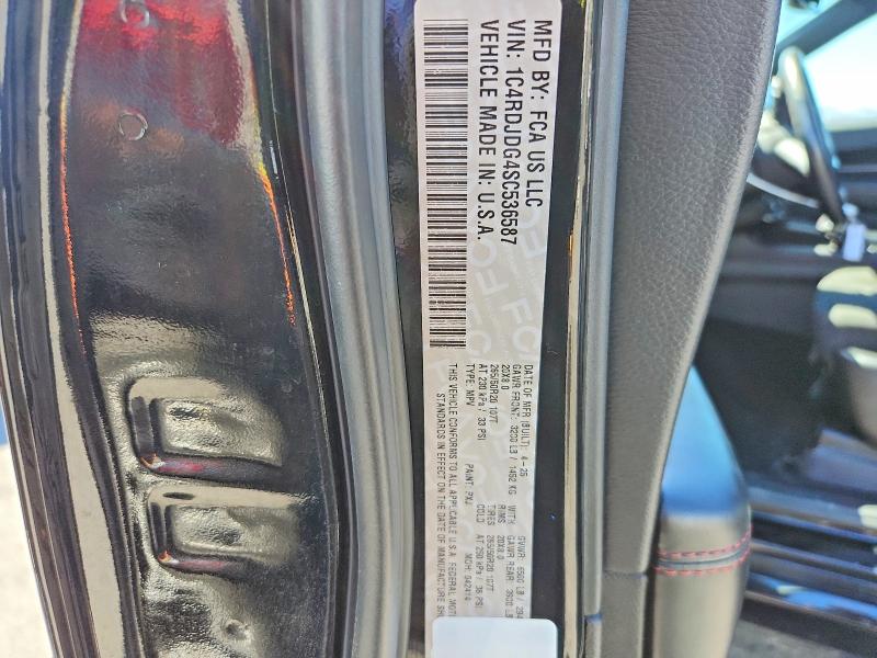 67609056 :رقم المزاد ، 1C4RDJDG4SC536587 vin ، 2025 Dodge Durango مزاد بيع