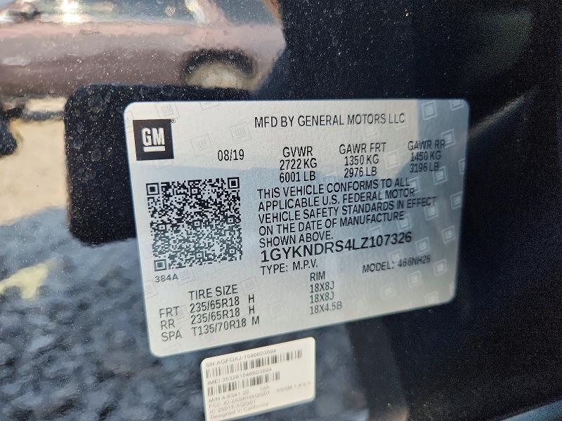 Aukcja sprzedaży 2020 Cadillac Xt5, vin: 1GYKNDRS4LZ107326, numer aukcji: 68681436