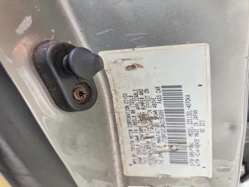 69196766 :رقم المزاد ، JTDBR32E242036999 vin ، 2004 Toyota Corolla مزاد بيع