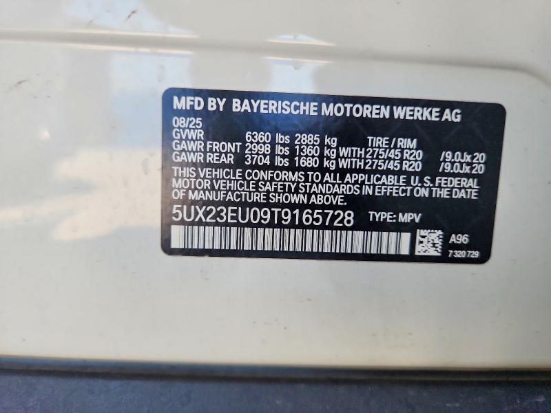 Продаж на аукціоні авто 2026 Bmw X5, vin: 5UX23EU09T9165728, номер лоту: 68035666