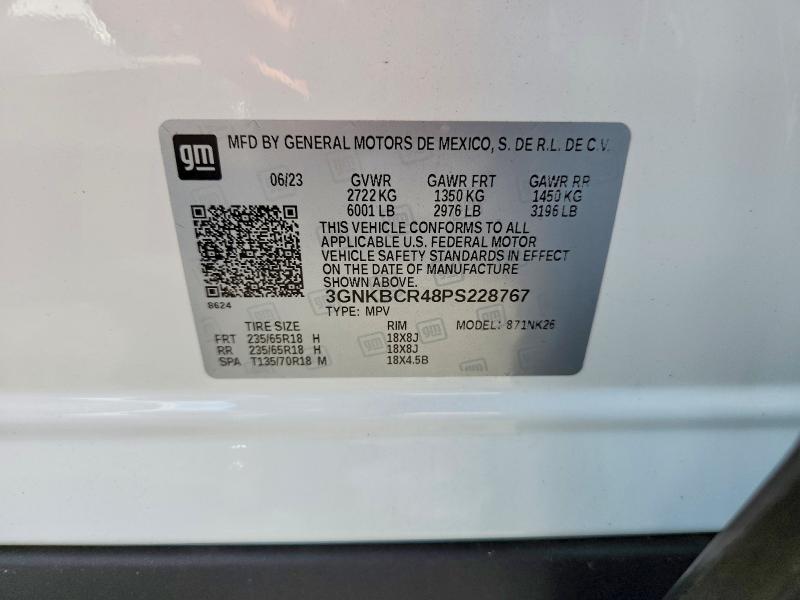 Продаж на аукціоні авто 2023 Chevrolet Blazer, vin: 3GNKBCR48PS228767, номер лоту: 67829546