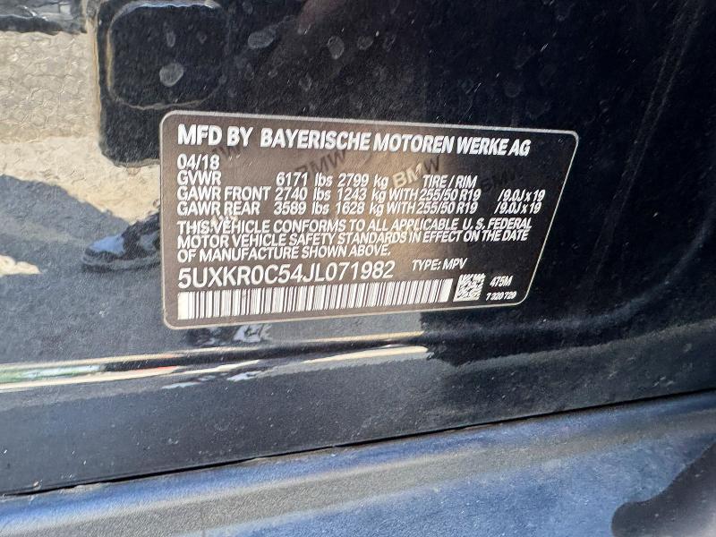 Aukcja sprzedaży 2018 Bmw X5, vin: 5UXKR0C54JL071982, numer aukcji: 70570846