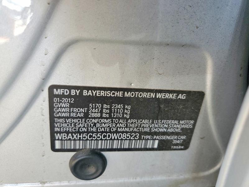 Aukcja sprzedaży 2012 Bmw 528, vin: WBAXH5C55CDW08523, numer aukcji: 68254466