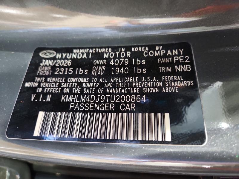 Продаж на аукціоні авто 2026 Hyundai Elantra Hybrid, vin: KMHLM4DJ9TU200864, номер лоту: 69967296