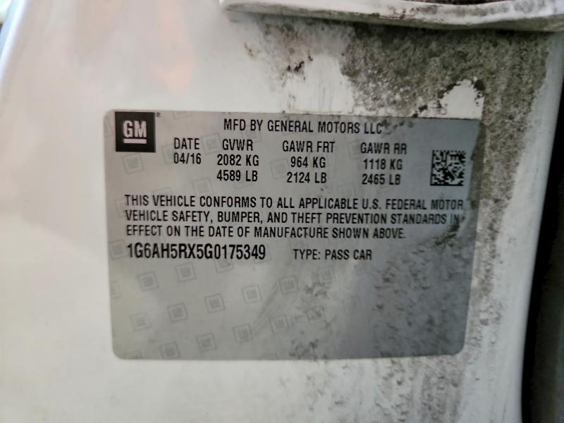 Продаж на аукціоні авто 2016 Cadillac Ats, vin: 1G6AH5RX5G0175349, номер лоту: 68681956