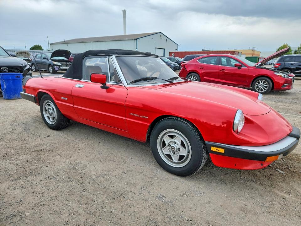 68751416 :رقم المزاد ، ZARBA5585H1048848 vin ، 1987 Alfa Romeo Spider مزاد بيع