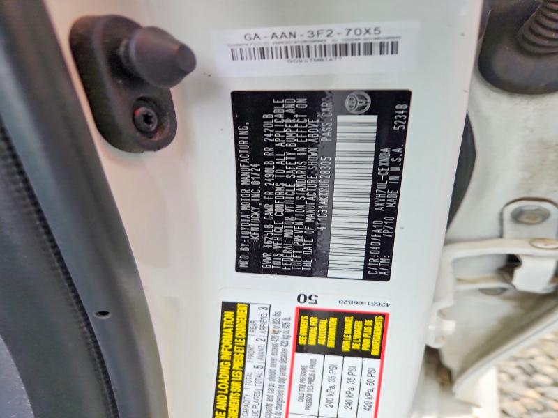 Aukcja sprzedaży 2024 Toyota Camry, vin: 4T1C31AKXRU628305, numer aukcji: 69921986
