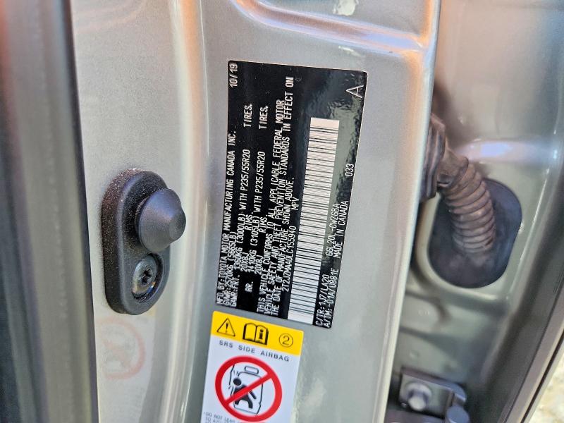 Aukcja sprzedaży 2020 Lexus Rx, vin: 2T2JZMAA0LC155940, numer aukcji: 68671216