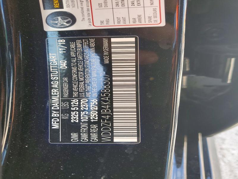 Продажа на аукционе авто 2019 Mercedes-benz E, vin: WDDZF4JB4KA588307, номер лота: 68732436