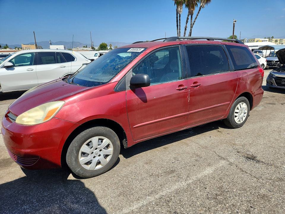 2004 Toyota Sienna მანქანა იყიდება აუქციონზე, vin: 5TDZA23C54S071624, აუქციონის ნომერი: 69580626