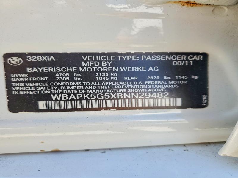 Aukcja sprzedaży 2011 Bmw 328, vin: WBAPK5G5XBNN29482, numer aukcji: 68684816