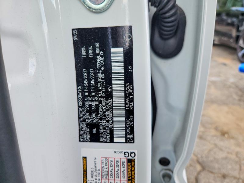 68915936 :رقم المزاد ، JTEVA5BR0S5063502 vin ، 2025 Toyota 4 Runner Sr5 مزاد بيع