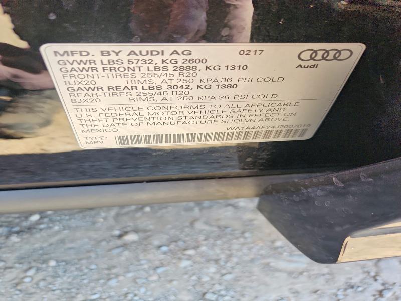 Aukcja sprzedaży 2018 Audi Sq5, vin: WA1A4AFY4J2007819, numer aukcji: 68046006