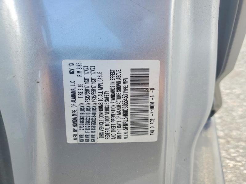 Продаж на аукціоні авто 2013 Honda Odyssey, vin: 5FNRL5H68DB055453, номер лоту: 68298136