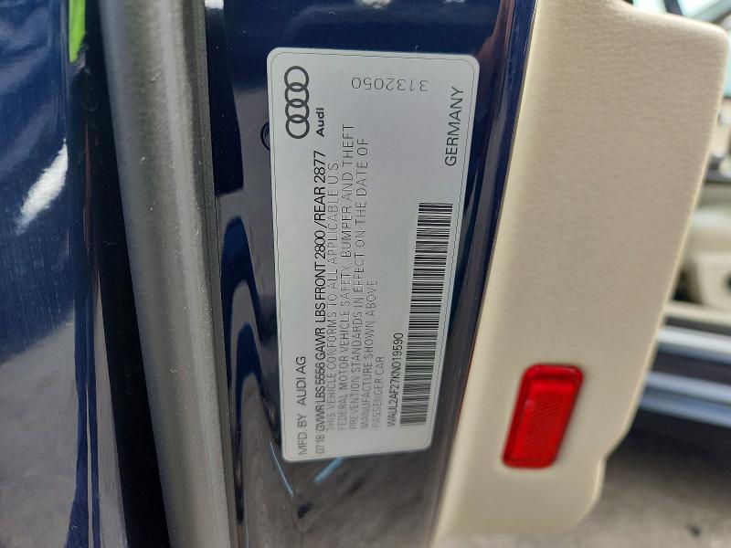 Aukcja sprzedaży 2019 Audi A6, vin: WAUL2AF27KN019590, numer aukcji: 68858006