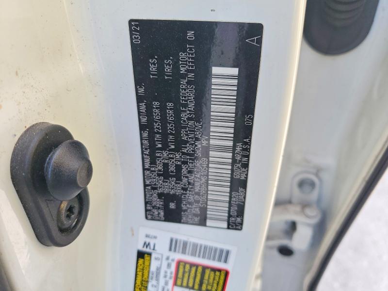 2021 Toyota Highlander მანქანა იყიდება აუქციონზე, vin: 5TDGZRBH7MS105469, აუქციონის ნომერი: 69572516