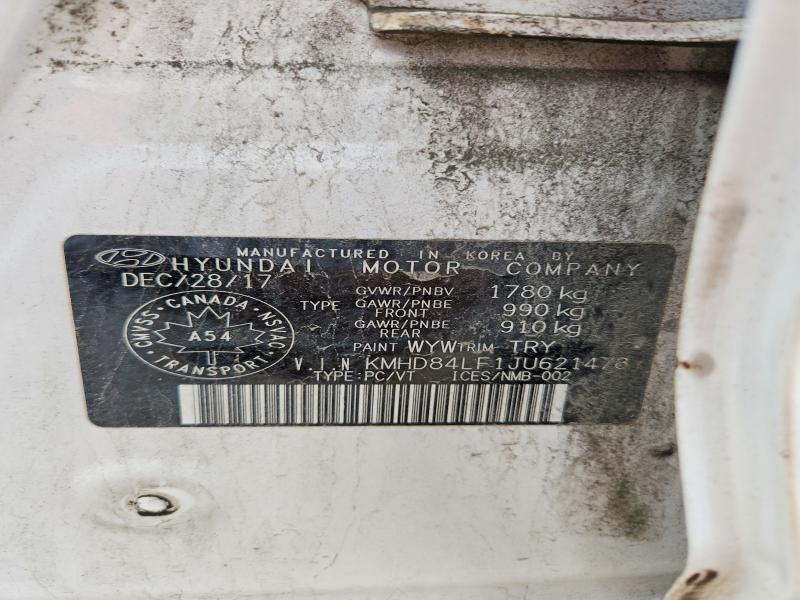 69355546 :رقم المزاد ، KMHD84LF1JU621478 vin ، 2018 Hyundai Elantra مزاد بيع