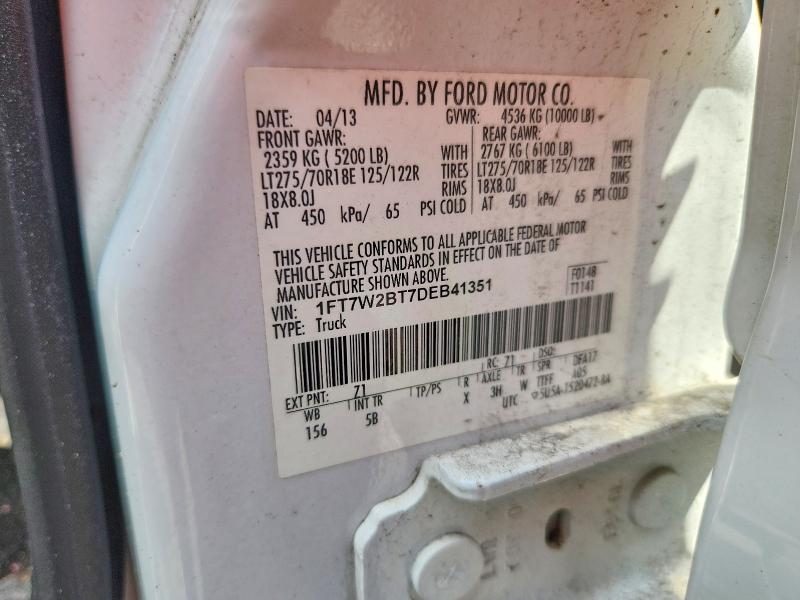 Продажа на аукционе авто 2013 Ford F250, vin: 1FT7W2BT7DEB41351, номер лота: 68777516