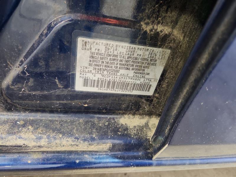 69394296 :رقم المزاد ، 3N1AB7AP6JY325992 vin ، 2018 Nissan Sentra مزاد بيع