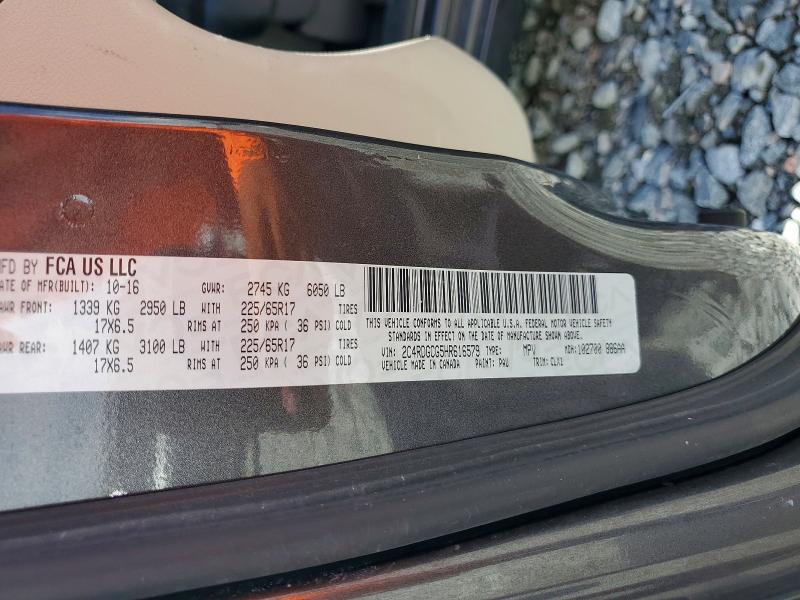 2017 Dodge Grand Caravan მანქანა იყიდება აუქციონზე, vin: 2C4RDGCG5HR616579, აუქციონის ნომერი: 67908336
