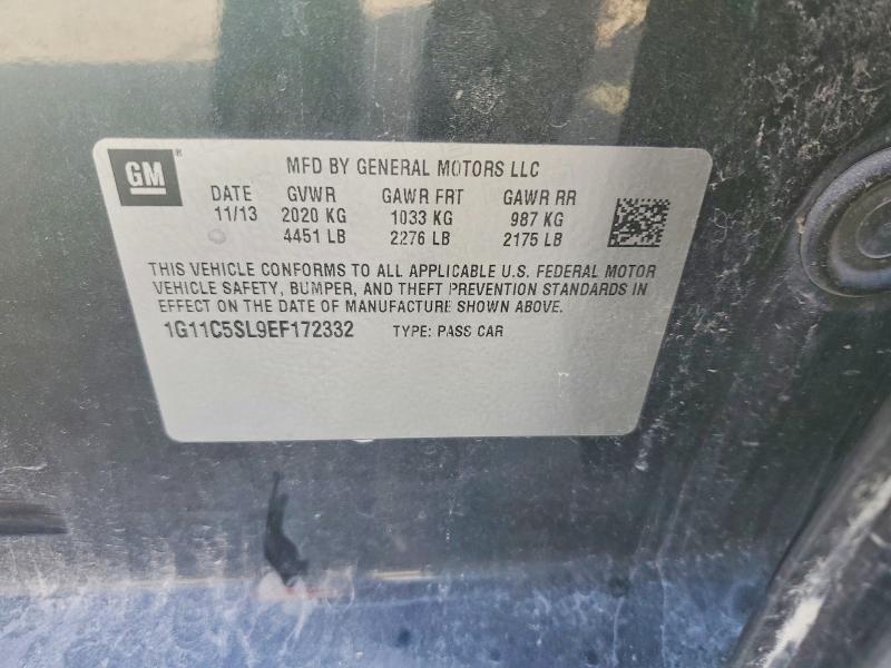 Aukcja sprzedaży 2014 Chevrolet Malibu, vin: 1G11C5SL9EF172332, numer aukcji: 67736666