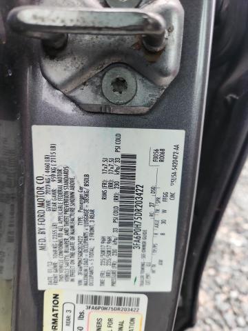 Auction sale of the 2013 Ford Fusion, vin: 3FA6P0H75DR203422, lot number: 70556906