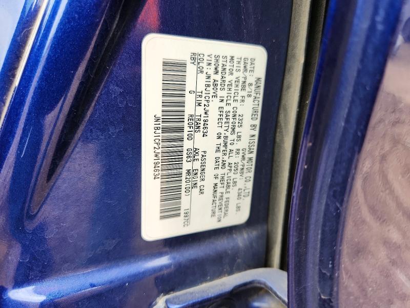 Aukcja sprzedaży 2018 Nissan Rogue Sport, vin: JN1BJ1CP2JW194634, numer aukcji: 70129326