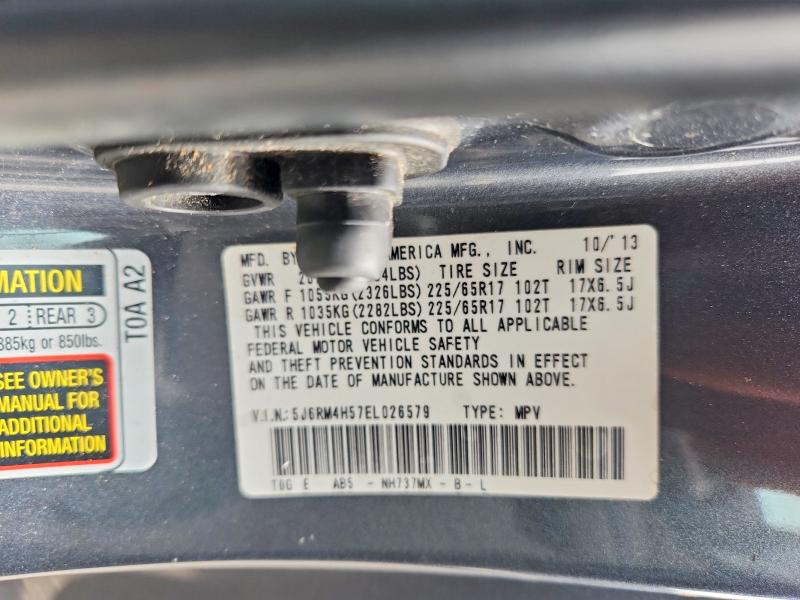 Продаж на аукціоні авто 2014 Honda Cr-v, vin: 5J6RM4H57EL026579, номер лоту: 68424186