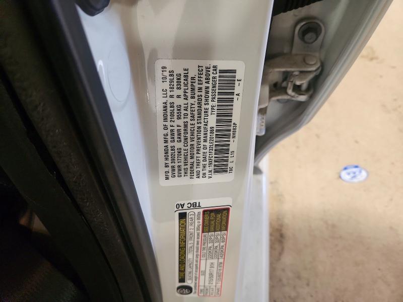 67499426 :رقم المزاد ، 19XFC1F32LE201869 vin ، 2020 Honda Civic مزاد بيع