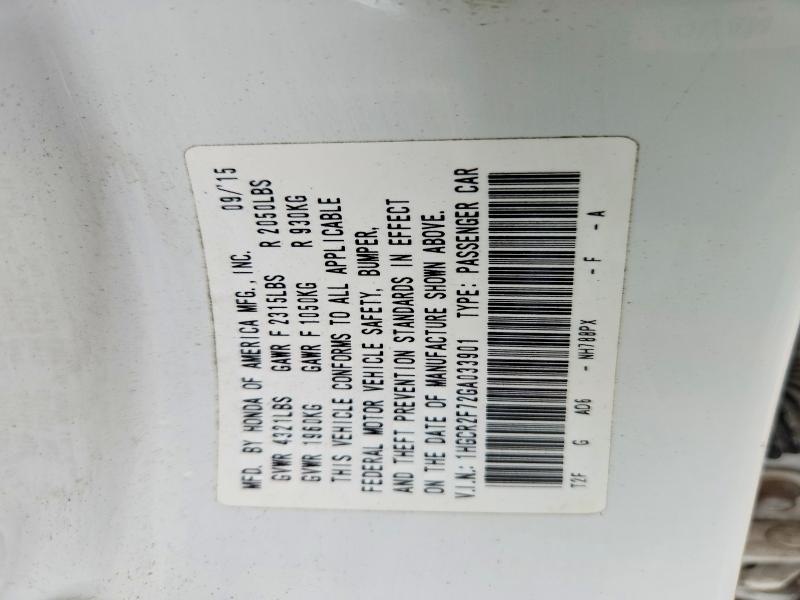 Продажа на аукционе авто 2016 Honda Accord, vin: 1HGCR2F72GA033901, номер лота: 69571286