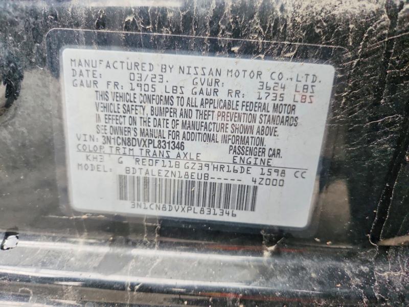 Продажа на аукционе авто 2023 Nissan Versa, vin: 3N1CN8DVXPL831346, номер лота: 67800306