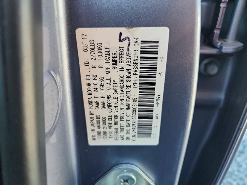 Aukcja sprzedaży 2012 Acura Tsx, vin: JH4CW2H65CC003185, numer aukcji: 67344896