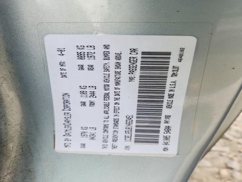 Aukcja sprzedaży 2001 Chrysler Sebring, vin: 1C3EL65U81N663451, numer aukcji: 70143506
