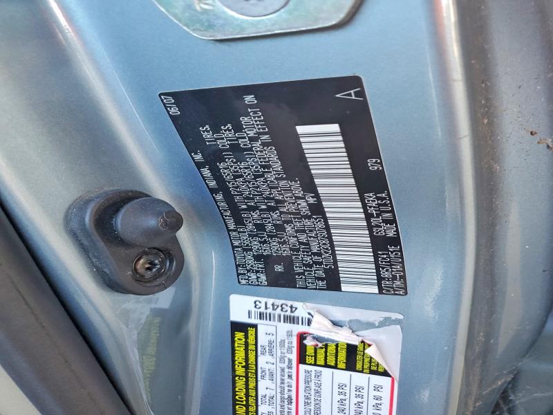 68806146 :رقم المزاد ، 5TDZK23C87S078651 vin ، 2007 Toyota Sienna مزاد بيع