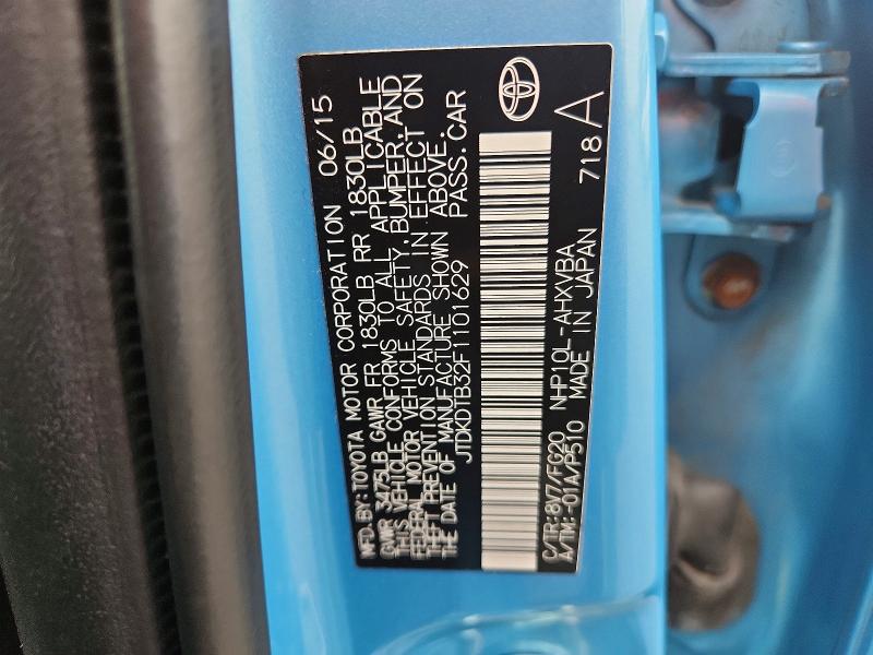 Aukcja sprzedaży 2015 Toyota Prius C, vin: JTDKDTB32F1101629, numer aukcji: 67619186