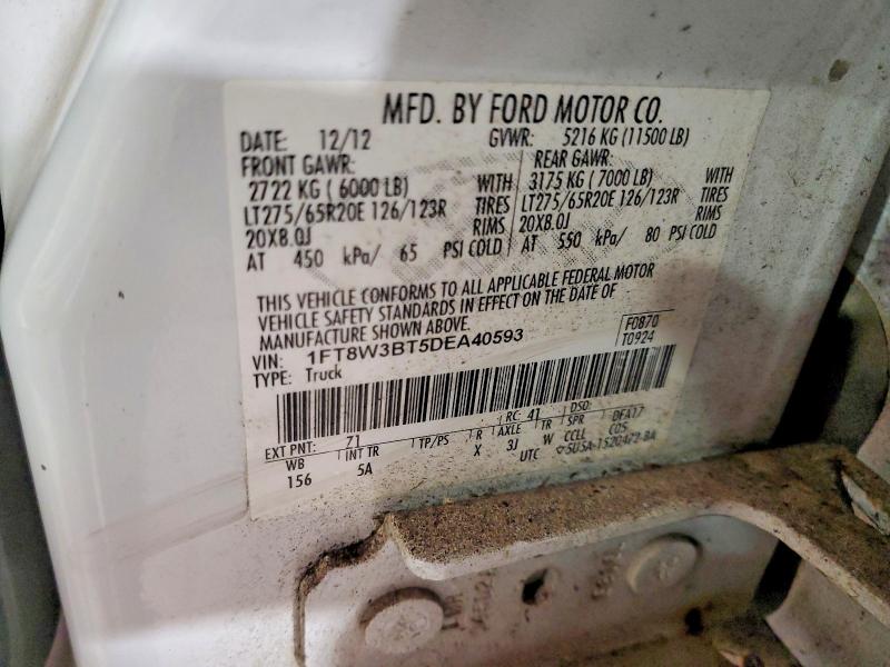 Продаж на аукціоні авто 2013 Ford F350, vin: 1FT8W3BT5DEA40593, номер лоту: 66765126