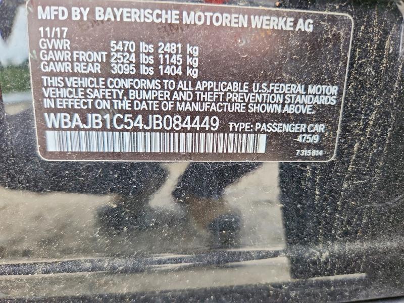 Продаж на аукціоні авто 2018 Bmw 530xe, vin: WBAJB1C54JB084449, номер лоту: 67714436